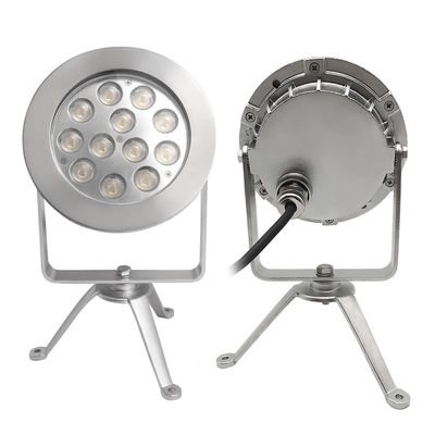 2024 Τελευταία 12x4W RGBW 3in1 48W DMX Ελέγχου Ατσάλι IP68 12V Πυροβόλα LED φώτα