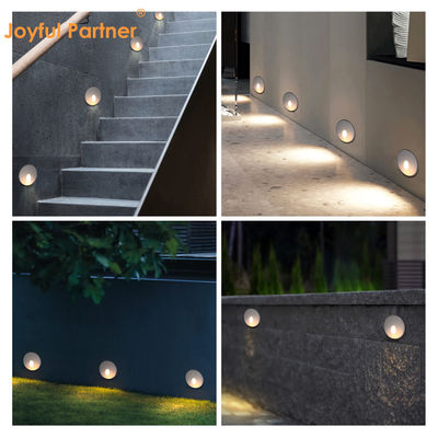 2W LED φωτισμός DC24V Φώτα βήματος Ζεστά λευκά IP65 Αδιάβροχο Φωτισμό τοίχου Σκάλα με πλαστική τοποθέτηση