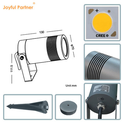 Ψυχρό λευκό εξωτερικό φωτισμό τοπίου