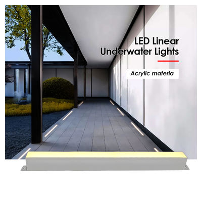Γραμμικό φωτισμό πισίνας IP68 εξωτερικό DC24V 316 από ανοξείδωτο χάλυβα LED γραμμικό λυχνάρι μπαρ κρύο λευκό