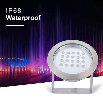 Ατσάλι από ανοξείδωτο χάλυβα IP68 LED υποβρύχια φώτα 40W ζεστό λευκό μονόχρωμο φως λίμνης για πάρτι πισίνα οικιακός κήπος