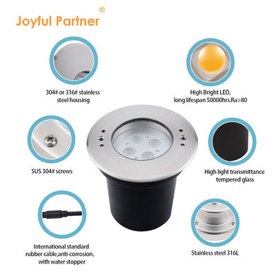 Φώτα υποβρύχιας πισίνας LED 4W 8W 12W 24VDC IP68 Αδιάβροχο ανοξείδωτο χάλυβα 316 RGB 3in1 για πισίνες
