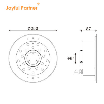 Χαρούμενος Συνεργάτης 6W 9W 12W 18W 24V DMX Ελέγχου Ατσάλι IP68 Υποβρύχια RGB Φώτα Σιντριβάνου