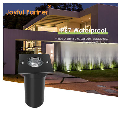 6W COB LED 85mm*85mm Μαύρο Αλουμίνιο Σχήμα Τετράγωνο Σχήμα Υπογείως Θρυμμένα Φώτα LED για εξωτερικούς κήπους αυλής