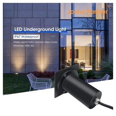 6W COB LED 85mm*85mm Μαύρο Αλουμίνιο Σχήμα Τετράγωνο Σχήμα Υπογείως Θρυμμένα Φώτα LED για εξωτερικούς κήπους αυλής
