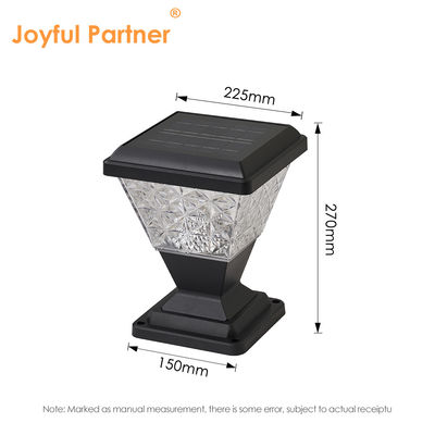 Φως Πύλης Κήπου Ηλιακή ενέργεια 124 PCS SMD 2835 LED 150 Lm/W 5W Sloar Panel με PC Lampshade