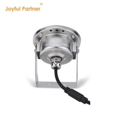 Ατσάλινο LED υποβρύχιο φως IP68 DC12V 24W Ζεστό λευκό 3000K για σιντριβάνι