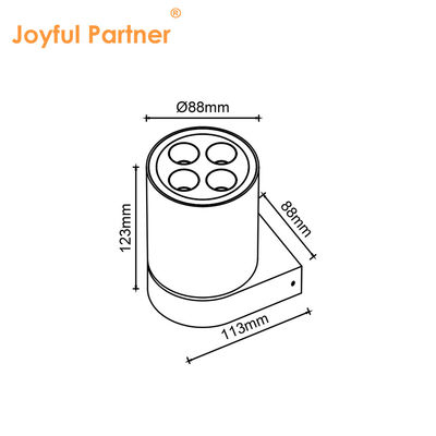 Φαρμακευτικά ειδικά φώτα επιφάνειας 4 * 2w SMD LED εσωτερικό εξωτερικό IP65 κύλινδρο τετρατρύπα