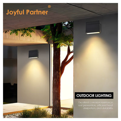 Επάνω και κάτω φωτισμός σύγχρονο LED τοίχο τοποθετημένο φώτα κήπου αυλής 10W Μαύρο λευκό διαμέρισμα χρώμα Αδιάβροχο IP65