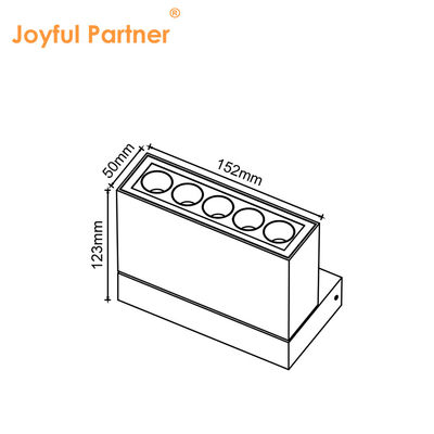 IP65 Υψηλό CRI Επικεφαλαιοποιημένο Γραμμικό Φωτό με Φωτό Αντιφωτισμού Πολυλειτουργικό Φωτό με Γωνία δέσμης