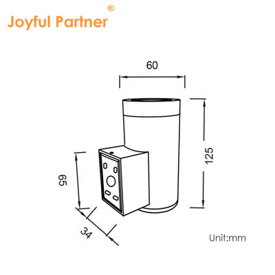 6W Εξωτερικό Φως Πρόσοψης Πόρτας Ύψος 163MM DC12V MOQ 50 ΤΕΜ Με Τιμή Χονδρικής