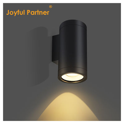 Εξωτερικό τοίχωμα φωτεινό εξοπλισμένο από κράμα αλουμινίου 3000-6000K 18W 24W COB LED Μαύρο χρώμα στεγασμού