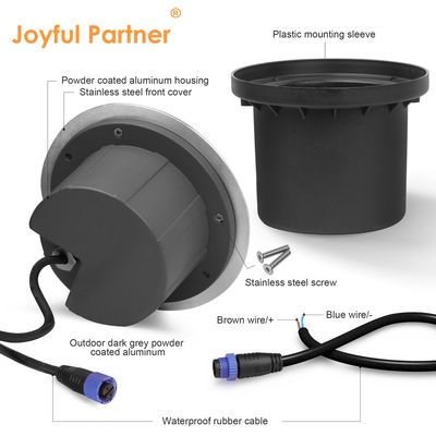 Ενταφιασμένη ενδογυμνή φωτεινή οδήγηση αυτοκινήτου τύπου 8W 15W 20W πλευρική εκπομπή για υπόγειο