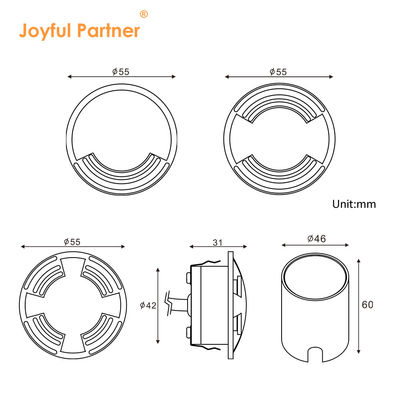 Υπερ λεπτός IP67 αδιάβροχο 2W LED εξωτερικό υπόγειο φωτισμό SS316 κάλυψη για το δρόμο του κήπου