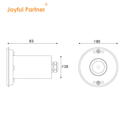 LED Μίνι Ανεμπόδιστος Ενσωματωμένος Σημαντήρας 1W 12V DC 8° Στενή Γωνία Φάσης IP68 Εξωτερικό φωτισμό