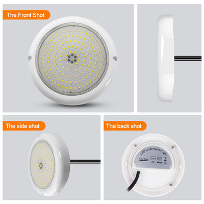Φως πισίνας Led RGB AC12v Ρεζίνη γεμάτη επίπεδη RGB ABS σώμα ζεστή λευκή επιφάνεια τοποθετημένη εργοστάσιο προσαρμοσμένη