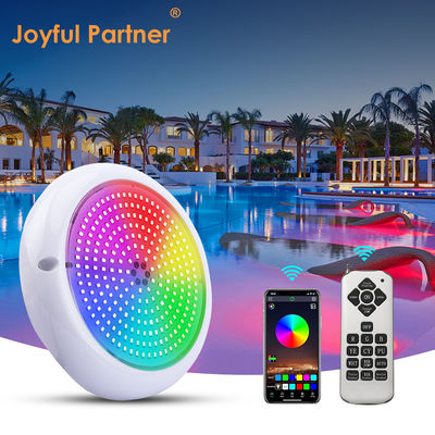 Χρωματιστές φωτισμοί πισίνας ABS PC RGB Emtting 12V εισροή Θερμητή λευκή επιφάνεια