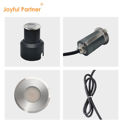 Φώτα υπόγεια LED από ανοξείδωτο χάλυβα 1W 2W AC/DC 2700K-6000K DIA38MM