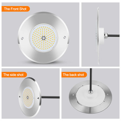 Φως πισίνας LED DIA160MM*32MM AC12V 316 από ανοξείδωτο χάλυβα με RGB ελεγκτή