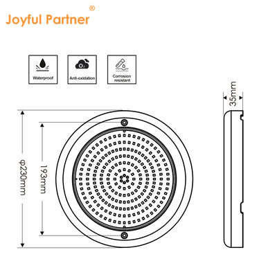 Φωτισμός υποβρύχιας πισίνας LED ΦΩΣΗ JOYFUL ΛΑΜΠΟ RGB Wifi Control AC12V IP68 Αδιάβροχο