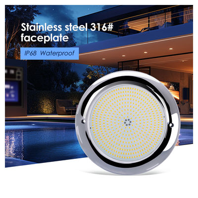 Ενίσχυρο Led Pool Light Wifi Control AC12V IP68 25W Ρεζίνη γεμάτη RGB LED PAR56 Επάνω επιφάνεια