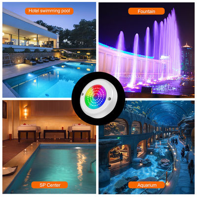 AC12V Υποβρύχιο IP68 RGB Διακόπτης Ελέγχου 15W Ρεζίνη Γεμισμένη Επιφάνεια