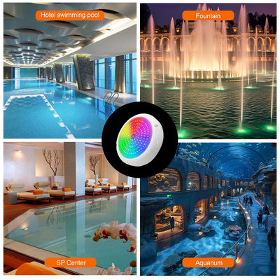 Φώτα πισίνας LED υποβρύχια PAR56 επιφάνεια τοίχου από σκυρόδεμα τοποθετημένο με 18 πλήκτρα τηλεχειριστή