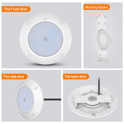 Εποξυδερμίδιο γεμάτο υποβρύχια πισίνα Φως τοίχος τοποθετημένο ABS στερέωμα IP68 AC12V 18W Dia 260mm