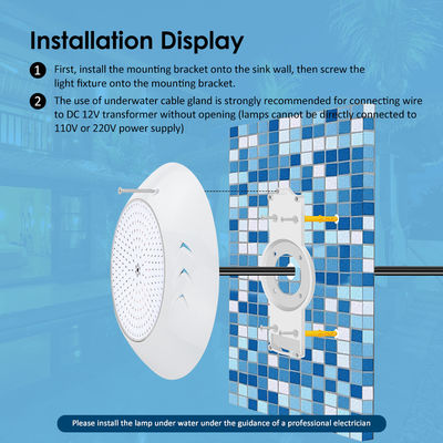 18W Par56 LED πισίνα επιφανειακή φωτισμός υποβρύχιας πισίνας LED AC 12V RGB για κήπους Waterscape