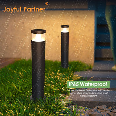 Εξωτερικό IP65 Δωμάτιο Δρόμος Cast Aluminium Bollard Φως AC 220v DC 24v Bridgelux LED 3000K DIA 108MM*H 400/600/800/1000mm
