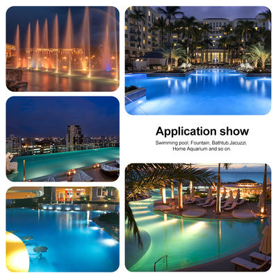 Πάνελ φώτων πισίνας LED γεμάτο εποξειδική ρητίνη Θερμό Λευκό Αντικατάσταση PAR56 Λαμπτήρα ø178*25mm