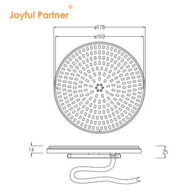 AC12V Ultrathin LED Panel Swimming Light 6W 10W 18W 25W 35W Εύκολη αντικατάσταση Ρυθμίσιμη διάσπαση θερμότητας