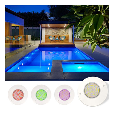 Αντανάκλαση φωτός πισίνας γεμάτη ρητίνη 160mm DC12V 10W Πλήρως πλαστικό SMD2835 108pcs RGBW Χρώμα Σταθερή τάση