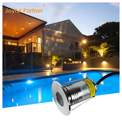 Ενσωματωμένο Υποβρύχιο Φωτιστικό DC12V/24V 3W RGB LED Ανοξείδωτο Ατσάλι 316 Με CE RoHS IP68