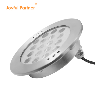 Ενσωματωμένο Υποβρύχιο Φωτιστικό DC24V 18W RGB 316 Ανοξείδωτο Ατσάλι IP68 με Τηλεχειριστήριο και Μετασχηματιστή