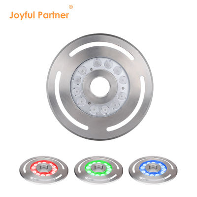Εξωτερικό IP68 DMX RGB 24V Υποβρύχιο 9X3w LED Φωτιστικό Σιντριβανιού που Χορεύει  Ανοξείδωτο Ατσάλι 316L με Διάμετρο 285mm