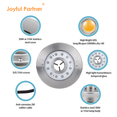 ΥΨΗΛΗΣ ΙΣΧΥΟΣ IP68 ΑΔΙΑΒΡΟΧΟ 12W 18W RGB LED ΦΩΣ ΣΥΝΤΡΙΒΑΝΙΟΥ ΜΕ ΠΙΣΤΟΠΟΙΗΣΕΙΣ CE ROHS
