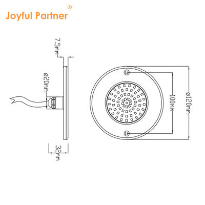 Υποβρύχια LED φωτιστικά πισίνας Ip68 Αδιάβροχα Rgb Wifi τηλεχειριστήριο ABS υλικό PC Ultra Thin Type