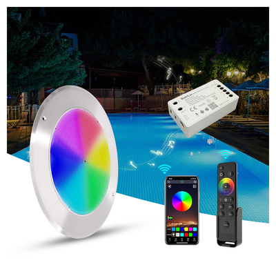 IP68 LED PAR56 Φως πισίνας RGB Αλλαγή χρώματος 12VDC AC 35W DIA 280mm SMD2835 432pcs με πακέτο χρώματος