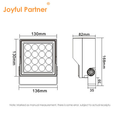 IP65 Rustproof Die Casting Narrow Angle LED Floodlight16W Spot LED Facade Lighting DC24V for Garden Wall