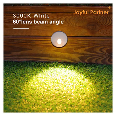 Προσαρμόστε τα Ενσωματωμένα Φώτα Σκαλοπατιών AC220V Σώμα από Χυτό Αλουμίνιο με Πλαστικό Μανίκι Στήριξης για Σκάλες