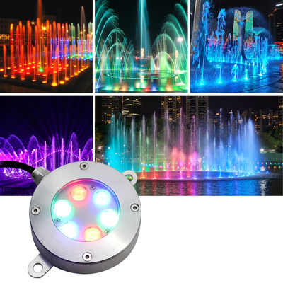 Φωτιστικό Πηγής LED Ελεγχόμενο με DMX512 DC24V 12W 3000K Ανοξείδωτο Ατσάλι IP68 για Υποβρύχια Εφαρμογή Τοπίου