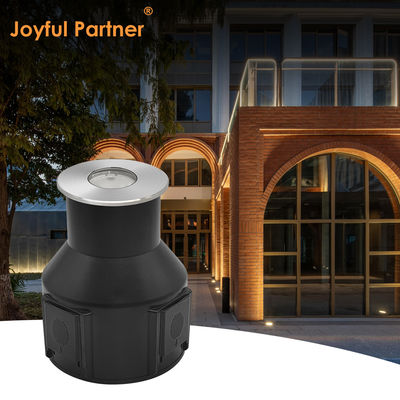 Ενσωματωμένο IP67 υπόγειο φως χαμηλής τάσης 1W 3W 3000K DC24v Στρογγυλό τετραγωνικό σχήμα με εμπρόσθιο κάλυμμα από ανοξείδωτο χάλυβα