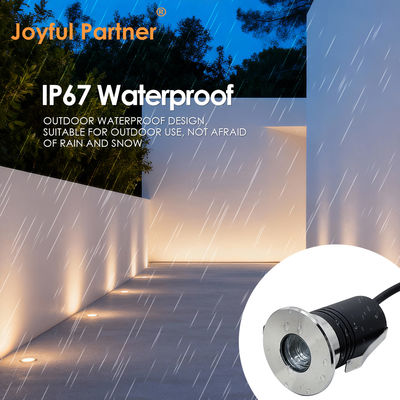 Ενσωματωμένα Φώτα Βαθιάς Αντιαντανάκλασης DC24V 3W Στρογγυλού Σχήματος Δυνατότητας Ρύθμισης Έντασης για Αστικά Πεζοδρόμια Κατασκευασμένα στην Κίνα