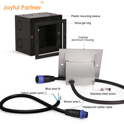 Υψηλής τάσης LED φωτιστικά βήματος IP65 Αδιάβροχα εξωτερικά φώτα τοίχου