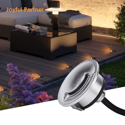 Stainless Steel Buried Inground Light Waterproof 2 Side View DIA55MM SS316 Cover CE ROHS For Walkway