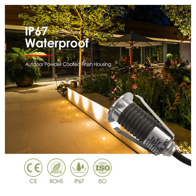Μίνι φωτισμός 12V 24V 1W 2W LED μονόχρωμο DIA 38MM για πλατεία κήπου