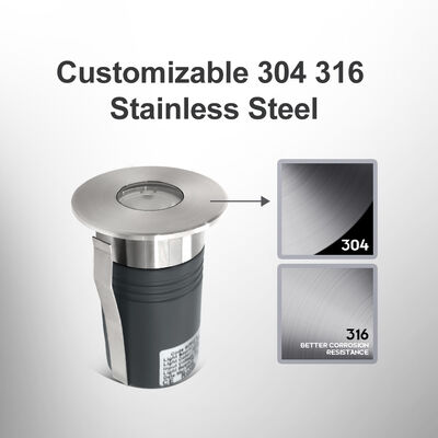 Φωτισμός LED 1W 2W DIA55MM Αλουμινίου Κουτί CRI85 6000K Ηλιοφάνεια