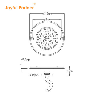 Φώτα πισίνας με φως 316 από ανοξείδωτο χάλυβα PAR56 πλήρης ρητίνη γεμάτη IP68
