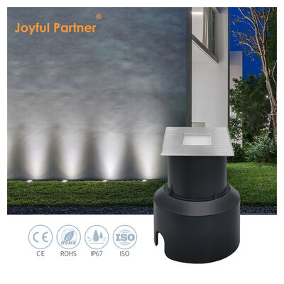 Φωτιστικά LED Υπόγειου Χώρου 3W Τετράγωνου Σχήματος 304 ή 316 Ανοξείδωτο Ατσάλι 45*45MM Πλαίσιο Σώμα από Χυτό Αλουμίνιο